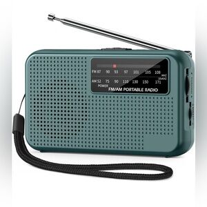 Portable AM/FM Radio - Teal